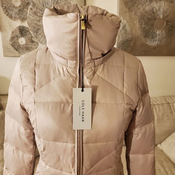 Cole Haan Signature Sateen Puffer Down Jacket - Picture 4 of 13